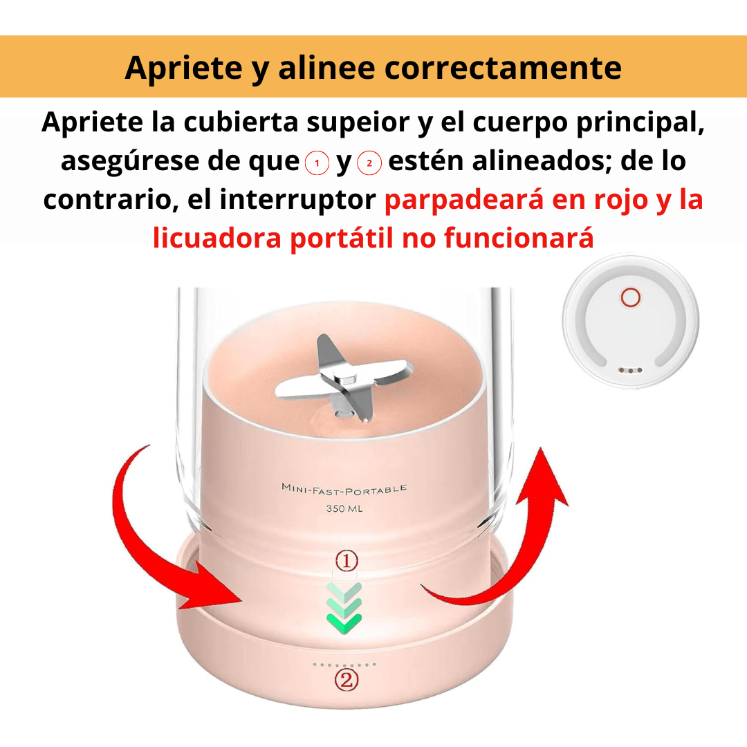 FreshLoop Batidora de frutas inalámbrica portátil